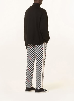 Palm Angels Oversized sweatshirt with decorative gems, Color: BLACK (Image 1)