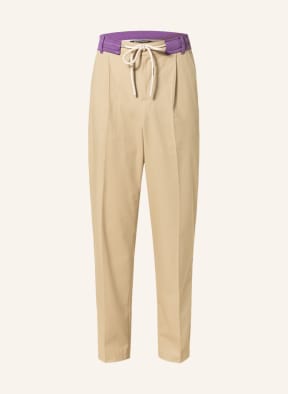 Palm Angels Chino mit Galonstreifen , Farbe: BEIGE/ LILA (Bild 1)