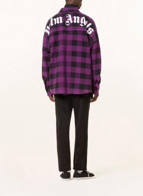 Palm Angels Oversized-Overshirt, Farbe: LILA/ SCHWARZ (Bild 1)