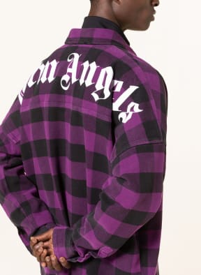 Palm Angels Oversized-Overshirt, Farbe: LILA/ SCHWARZ (Bild 1)