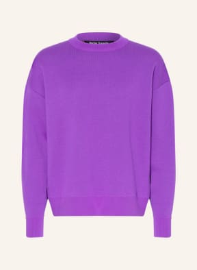 Palm Angels Oversized-Pullover, Farbe: SCHWARZ/ LILA/ GELB (Bild 1)