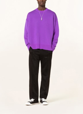 Palm Angels Oversized-Pullover, Farbe: SCHWARZ/ LILA/ GELB (Bild 1)