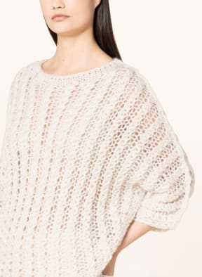 ANTONELLI firenze Sweater RAY with sequins and 3/4 sleeves, Color: WHITE (Image 1)