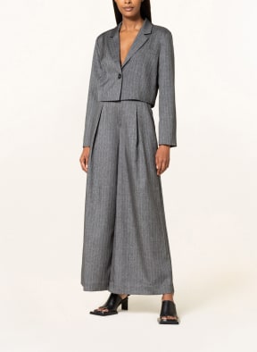 GESTUZ Cropped-Blazer ALINA, Farbe: GRAU/ WEISS (Bild 1)