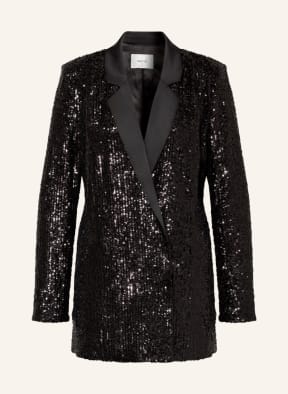 GESTUZ Jerseyblazer SITTIAGZ mit Pailletten , Farbe: SCHWARZ (Bild 1)