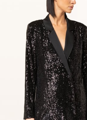 GESTUZ Jerseyblazer SITTIAGZ mit Pailletten , Farbe: SCHWARZ (Bild 1)