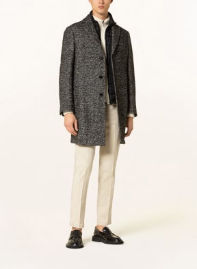 Fay 2-in-1 wool coat, Color: BLACK/ GRAY (Image 1)