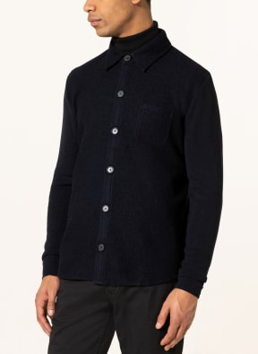 van Laack Knitted overshirt SAMAR, Color: DARK BLUE (Image 1)