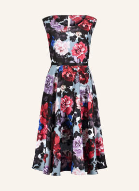 Vera Mont Dress, Color: BLUE GRAY/ LIGHT PURPLE/ RED (Image 1)