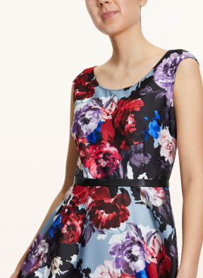 Vera Mont Dress, Color: BLUE GRAY/ LIGHT PURPLE/ RED (Image 1)