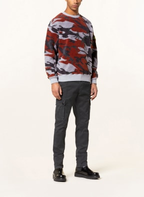 STONE ISLAND Teddy sweater, Color: BLACK/ GRAY/ COGNAC (Image 1)