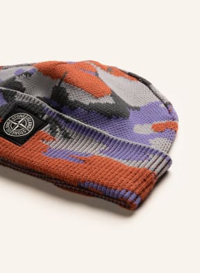 STONE ISLAND Czapka , Kolor: JASNOCZARY/ LILA/ CIEMNOPOMARAŃCZOWY (Obrazek 1)