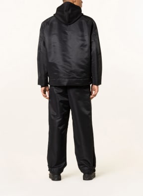 VALENTINO Oversized blouson with lambskin , Color: BLACK (Image 1)