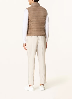 MOORER Leather vest CALAF-UR, Color: LIGHT BROWN (Image 1)
