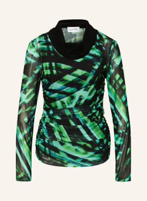 Joseph Ribkoff Blusenshirt aus Mesh , Farbe: SCHWARZ/ GRÜN (Bild 1)