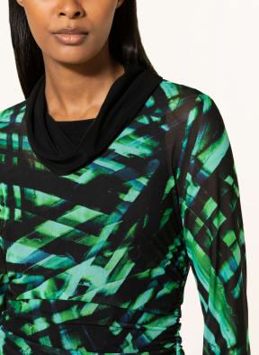 Joseph Ribkoff Blusenshirt aus Mesh , Farbe: SCHWARZ/ GRÜN (Bild 1)