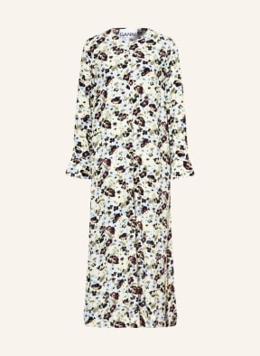 GANNI Kleid , Farbe: WEISS/ SCHWARZ/ HELLBLAU (Bild 1)