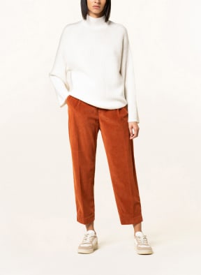 THE.NIM STANDARD 7/8 corduroy trousers, Color: DARK ORANGE (Image 1)
