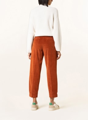 THE.NIM STANDARD 7/8 corduroy trousers, Color: DARK ORANGE (Image 1)