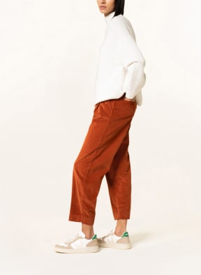 THE.NIM STANDARD 7/8 corduroy trousers, Color: DARK ORANGE (Image 1)