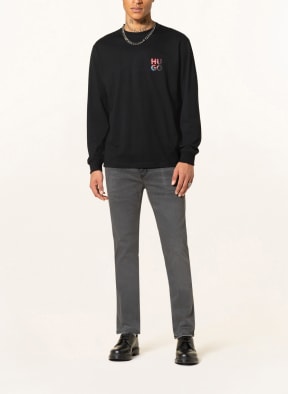 HUGO Long sleeve shirt DOONSHINE , Color: BLACK (Image 1)
