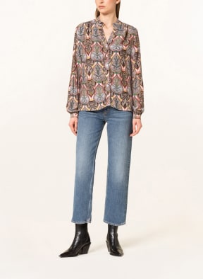 MORE & MORE Blouse , Color: DUSKY PINK/ PINK/ TEAL (Image 1)