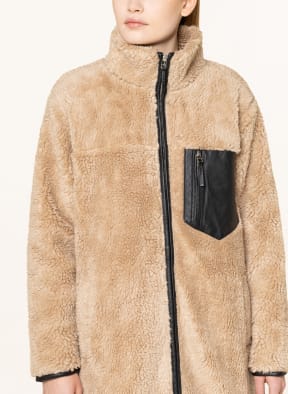 ANINE BING Kunstfell-Mantel RYDER, Farbe: CAMEL (Bild 1)