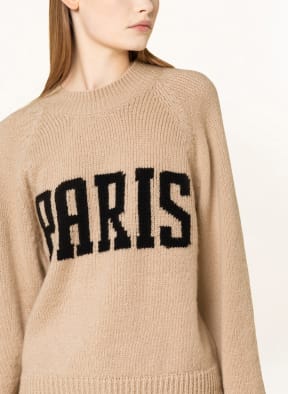 ANINE BING Pullover KENDRICK aus Merinowolle, Farbe: BEIGE/ SCHWARZ (Bild 1)
