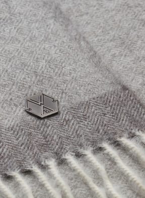 WEICH Alpaca throw MERIMA, Color: GRAY/ BEIGE/ ECRU (Image 1)