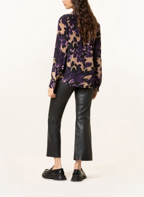 BOSS Silk blouse BANORA , Color: BEIGE/ BLACK/ PURPLE (Image 1)