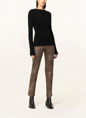 FRAME DENIM Coated jeans LE SYLVIE, Color: LEPD LEOPARD (Image 1)