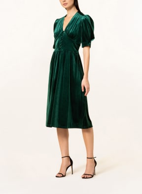 LAUREN RALPH LAUREN Samtkleid VINYAMIN, Farbe: DUNKELGRÜN (Bild 1)