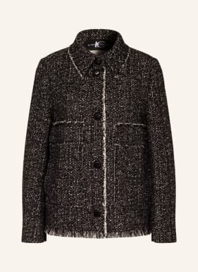 LUISA CERANO Tweed-Jacke, Farbe: SCHWARZ/ WEISS (Bild 1)