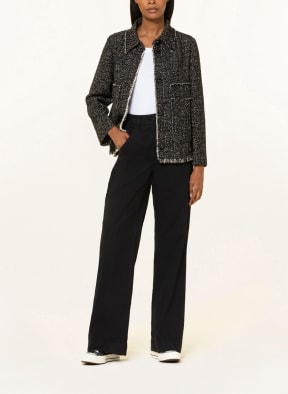 LUISA CERANO Tweed-Jacke, Farbe: SCHWARZ/ WEISS (Bild 1)