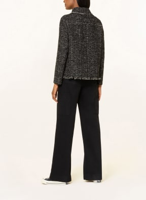 LUISA CERANO Tweed-Jacke, Farbe: SCHWARZ/ WEISS (Bild 1)