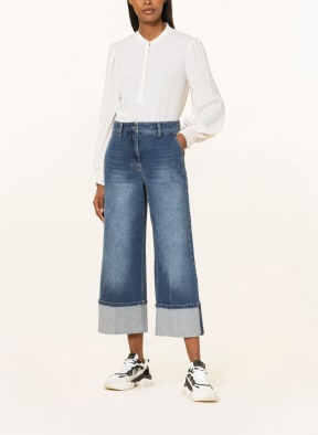 LUISA CERANO Shirt blouse with silk, Color: CREAM (Image 1)