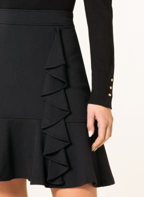 LAUREN RALPH LAUREN Jersey skirt with frills , Color: BLACK (Image 1)