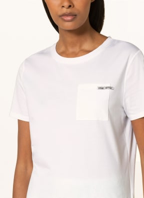 MARC CAIN T-Shirt mit Schmucksteinen, Farbe: 100 WHITE (Bild 1)