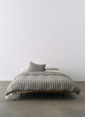 Marc O'Polo Bettwäsche TORSKEN, Farbe: DUNKELGRAU/ CREME (Bild 1)