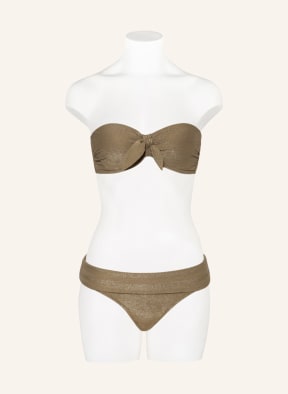 heidi klein Push-up bikini top ECUADOR with glitter thread, Color: GREEN/ GOLD (Image 1)