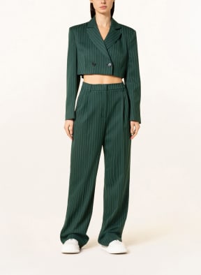 KARO KAUER Cropped-Blazer , Farbe: GRÜN/ ECRU (Bild 1)