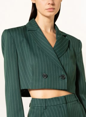 KARO KAUER Cropped-Blazer , Farbe: GRÜN/ ECRU (Bild 1)