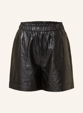 oui Shorts in Lederoptik, Farbe: SCHWARZ (Bild 1)