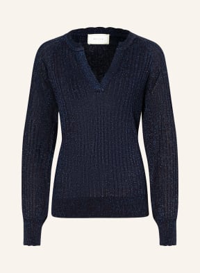 NEO NOIR Pullover BENJA mit Glitzergarn , Farbe: DUNKELBLAU (Bild 1)