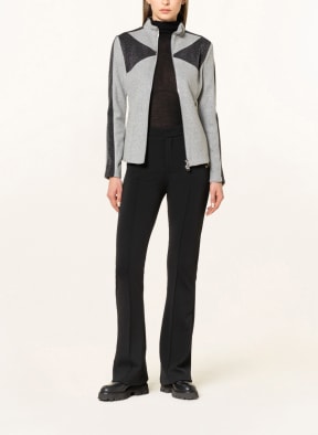 SPORTALM Sweatjacke mit Glitzergarn, Farbe: GRAU (Bild 1)
