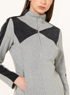 SPORTALM Sweatjacke mit Glitzergarn, Farbe: GRAU (Bild 1)