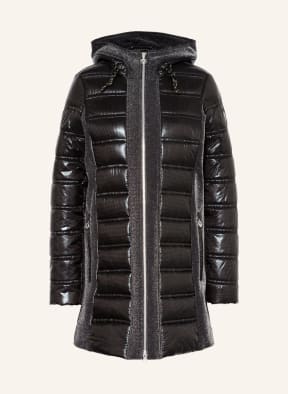 SPORTALM Steppmantel im Materialmix mit Glitzergarn , Farbe: SCHWARZ (Bild 1)