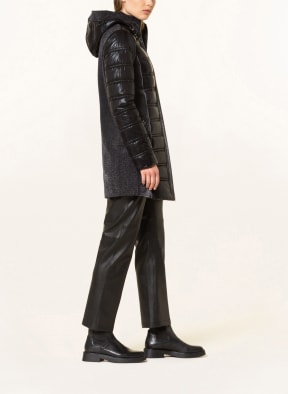 SPORTALM Steppmantel im Materialmix mit Glitzergarn , Farbe: SCHWARZ (Bild 1)