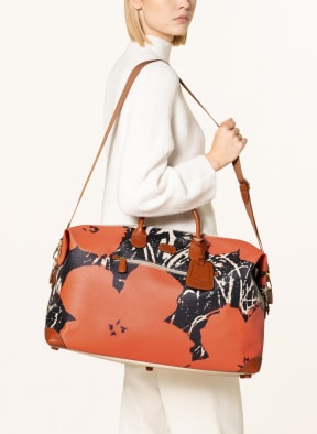 BRIC'S Travel bag ANDY WARHOL , Color: ORANGE/ CREAM/ COGNAC (Image 1)