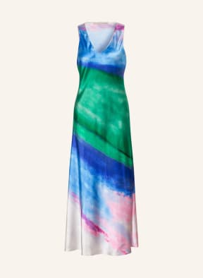 (THE MERCER) N.Y. Seidenkleid, Farbe: BLAU/ GRÜN/ ROSA (Bild 1)